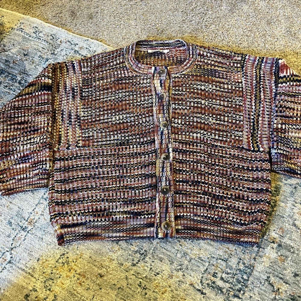 SOLD EUC Misha & Puff Solstice Spacedye Cardigan M/L - Picture 2 of 9